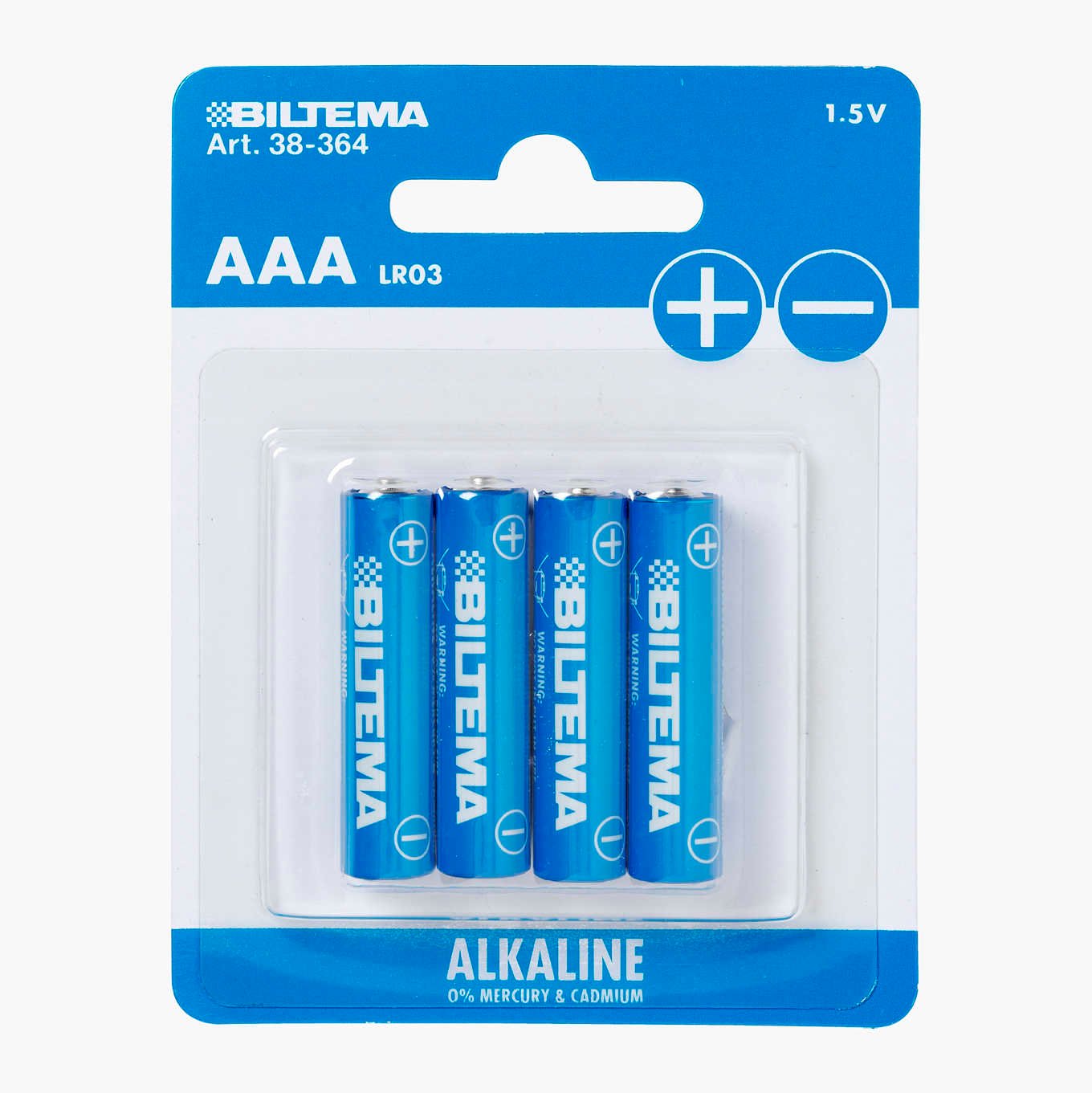 AA/LR6 Alkaline Batteries, 4-Pack