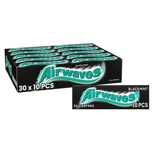 Airwaves Black Mint Gums – 30 Packs x 10 Pieces