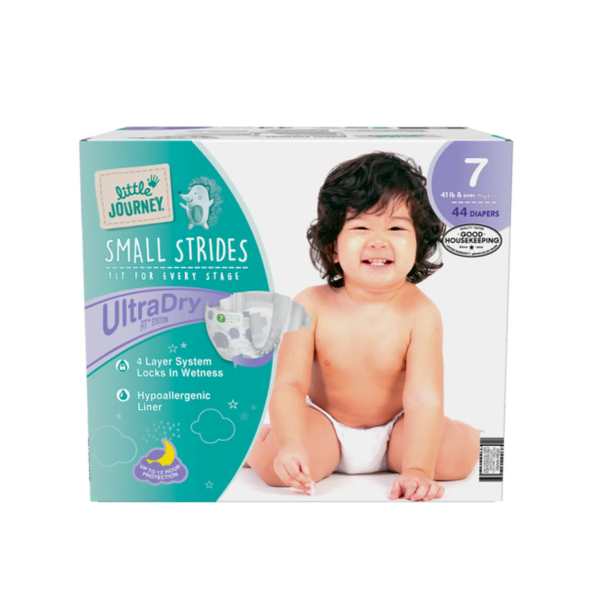 Aldi Little Journeys Premium Baby Diapers, Size 7 (44 ct)