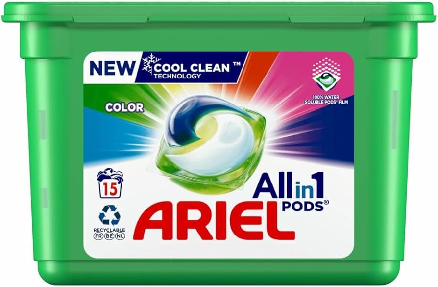 Ariel All-in-1 Pods Detergent Capsules Colour Pack of 15