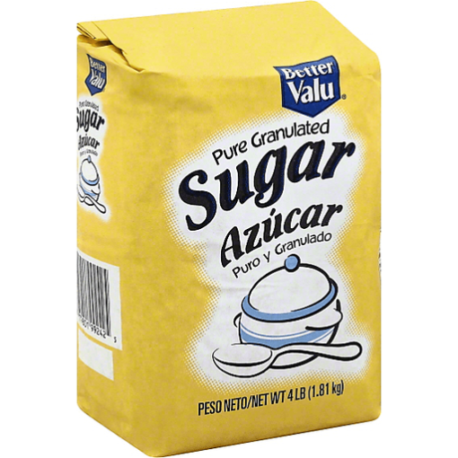 Better Valu Pure Granulated Sugar – 4 lb (1.81 kg)