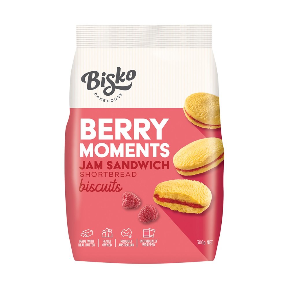 Bisko Bakehouse Berry Moments Jam Sandwich Shortbread – 300g