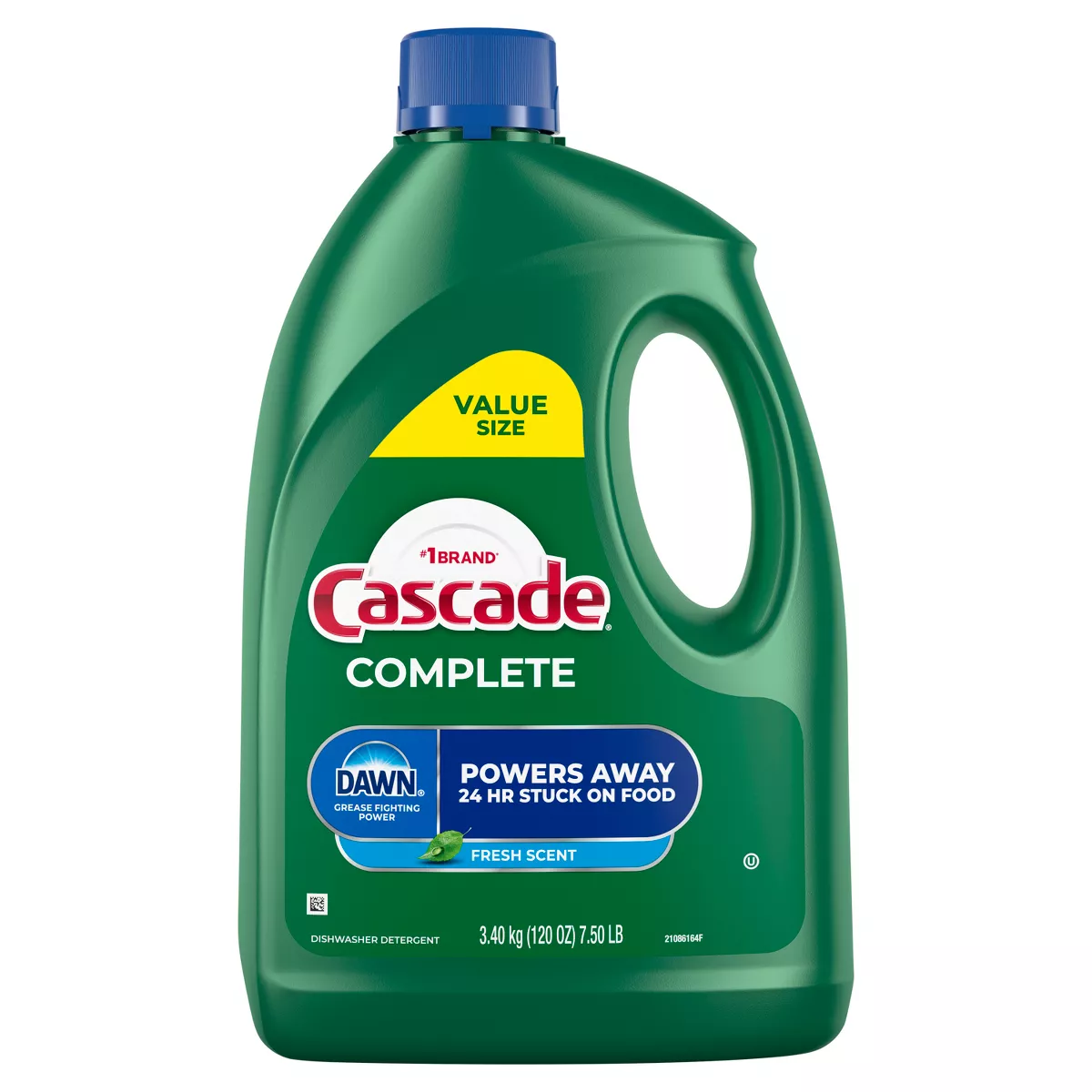 Cascade Complete Dishwashing Liquid Gel Fresh Detergent – 120 fl oz