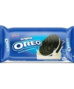 Chocolate & Vanilla 43.75g Cadbury Oreo Vanilla Flavour Cookie Sandwich Cream Biscuit