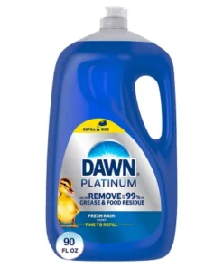 Dawn Platinum Dishwashing Liquid, Refreshing Rain Scent – 90 fl. oz.