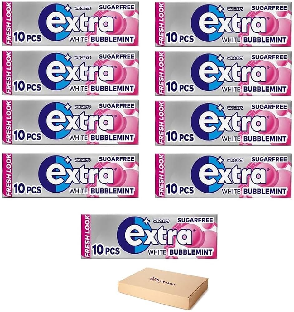 Extra Chewing Gum 9 x Sugar Free Selection – Fresh Bubblemint