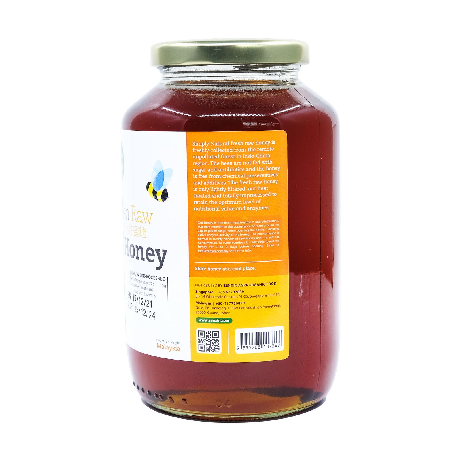 Fresh Raw Honey 1000g Jar