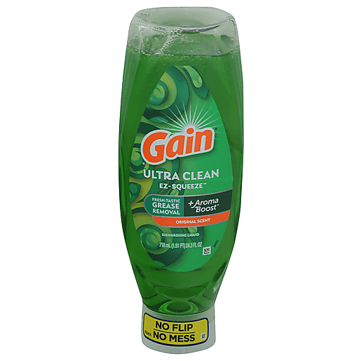 Gain Dishwashing Liquid, Original Scent, Ultra Clean – 24.3 fl oz