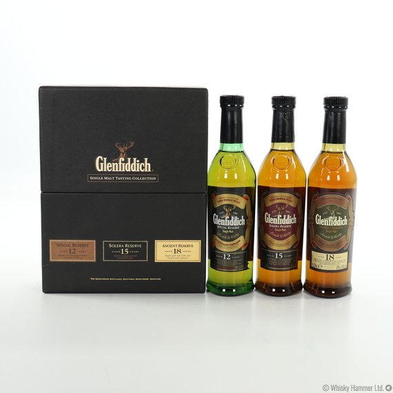 Glenfiddich Gift Pack – 12, 15, and 18 Year Old (3 x 20cl)