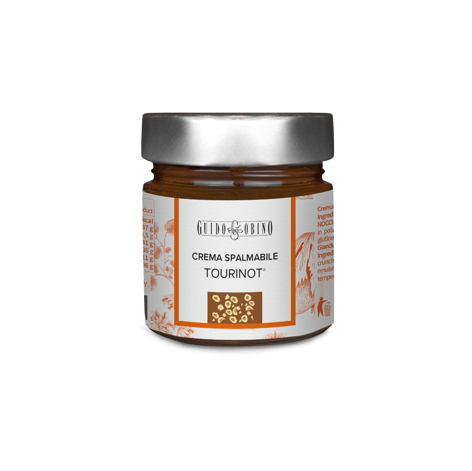 Guido Gobino Crema Tourinot Gianduja Chocolate Spread with Hazelnut Crunch  