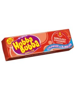 Hubba Bubba Seriously Strawberry Bubblegum – 5 Chunky Chews