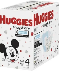 Huggies Snug & Dry Diapers – Size 4 – 168 Count