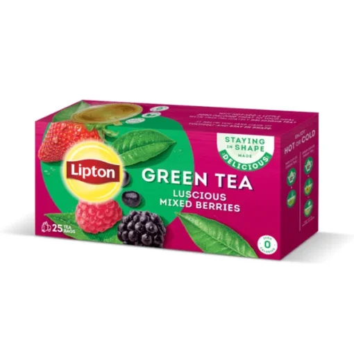 Lipton Green Tea Luscious Mixed Berries Tea Bags – 25s