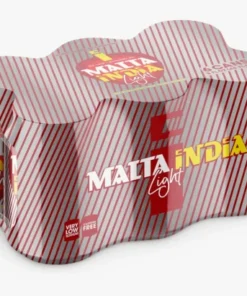 Malta India Light Malt Beverage – 6 Pack (8 fl oz Aluminum Cans)