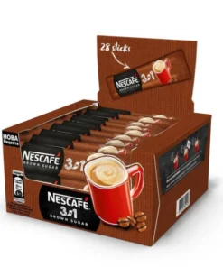 Nescafe 3 in 1 Brown Sugar Instant Coffee Single Packets – 28 x 16.5g