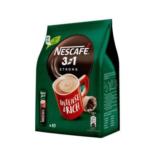 NESCAFE STRONG 3in1 Instant Coffee Sticks – 170g (6oz)