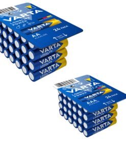 Varta Longlife Power Alkaline Battery Set – 24 AA Mignon 4906 + 24 AAA Micro 4903 (48 Pieces)