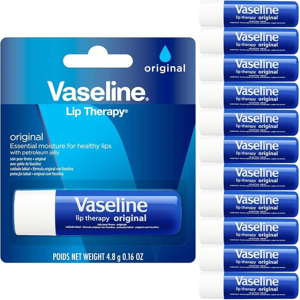 Vaseline Lip Therapy, 0.16 oz Original (Pack of 12)