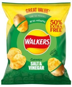 Walkers Salt & Vinegar Crisps – 50% Extra Free (33g)