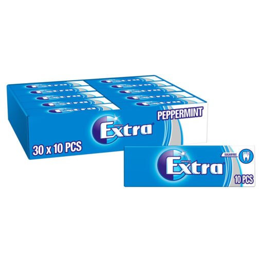 Wrigley’s Extra Peppermint Chewing Gum, 30 x 10 Pack