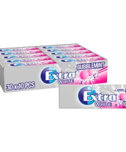 Wrigley’s Extra White Bubblemint Chewing Gum, 30 x 10 Packs